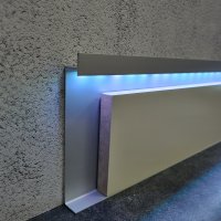 Алюминиевый плинтус теневой BS100х13,5 мм