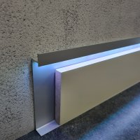 Алюминиевый плинтус теневой BS100х13,5 мм