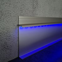 Алюминиевый плинтус теневой BS80х13 мм