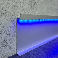 Алюминиевый плинтус теневой BS100х13,5 мм