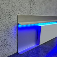 Алюминиевый плинтус теневой BS80х13 мм