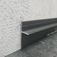 Скрытый теневой алюминиевый плинтус ТИП 2